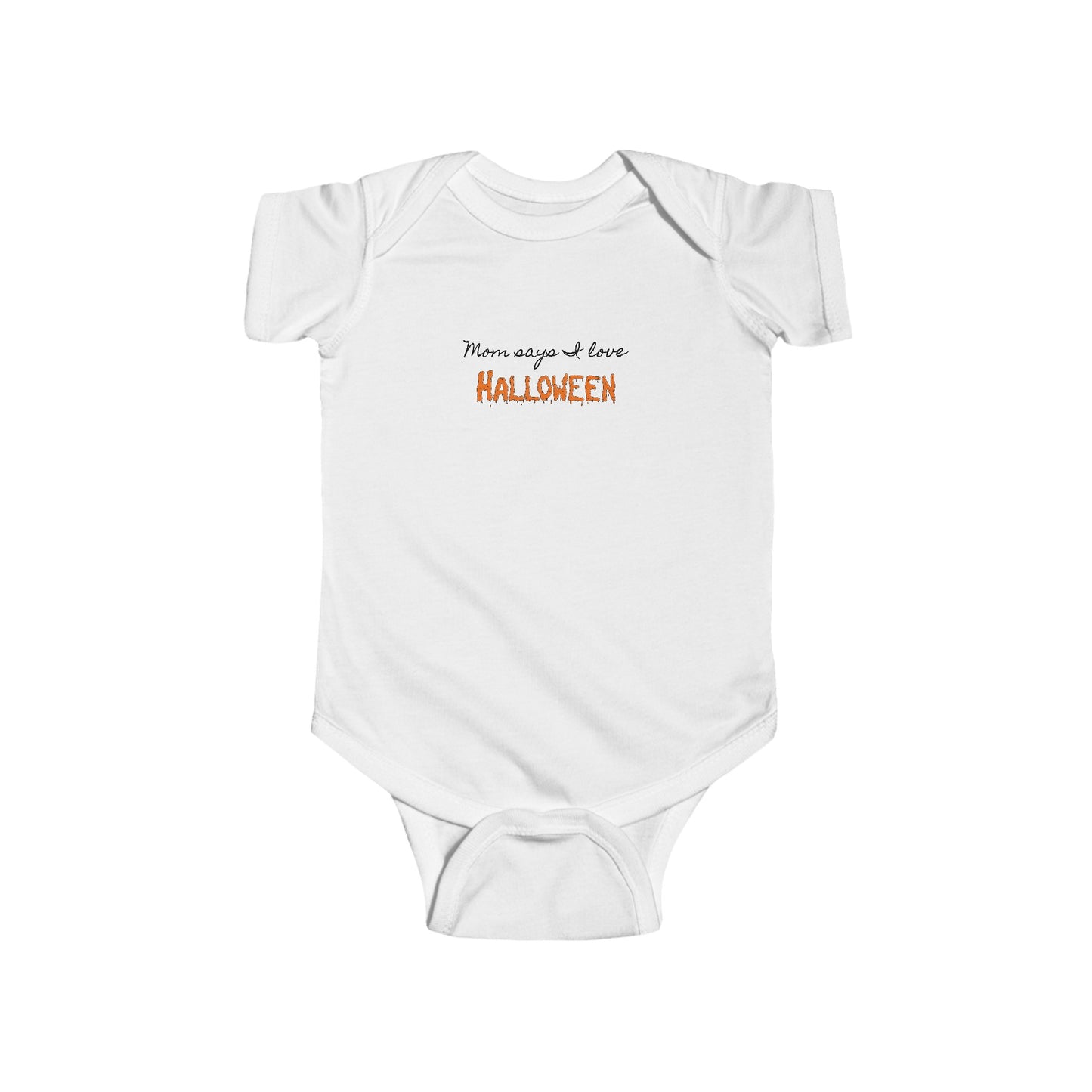 I love Halloween: Infant Fine Jersey Bodysuit