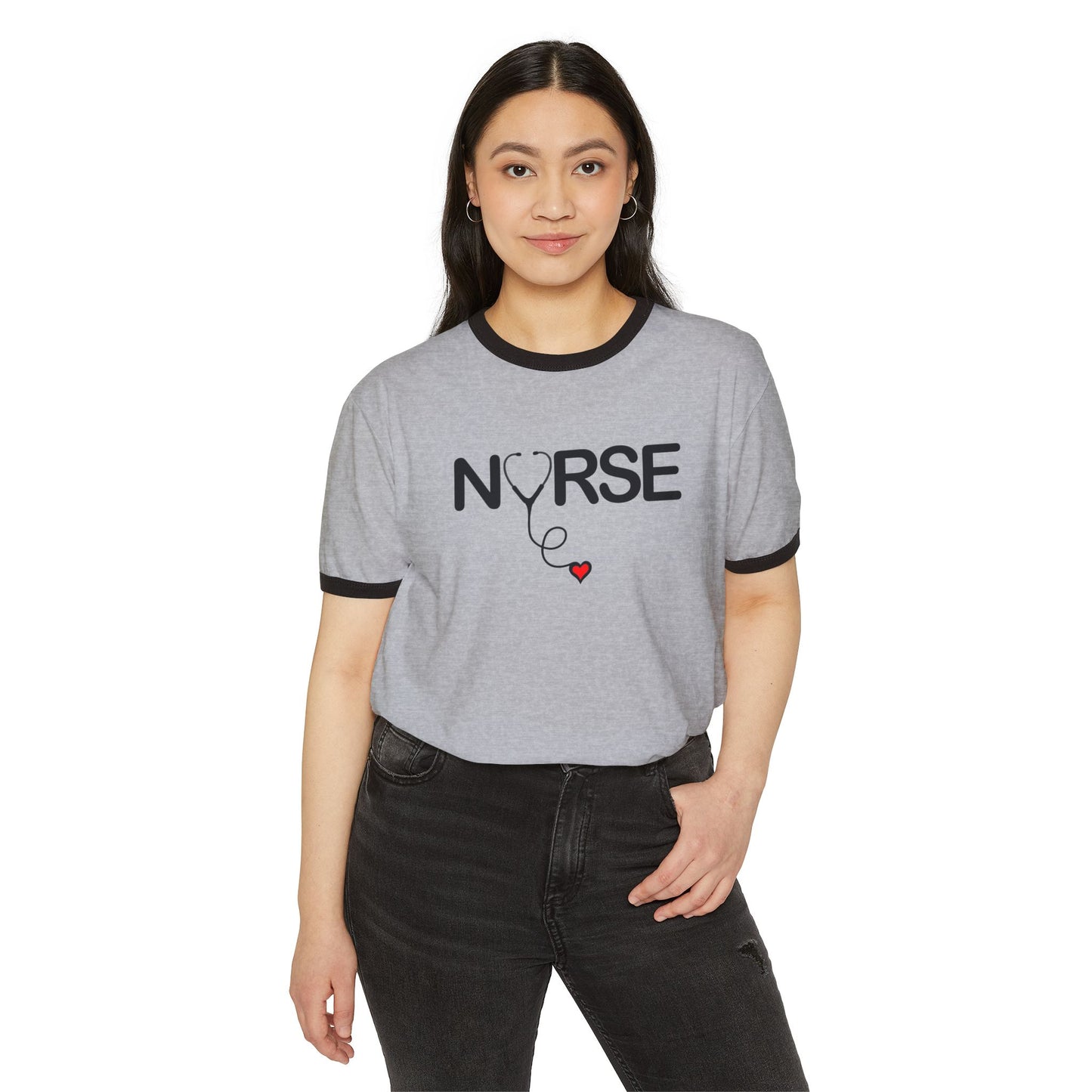 Nurse Unisex Cotton Ringer T-Shirt