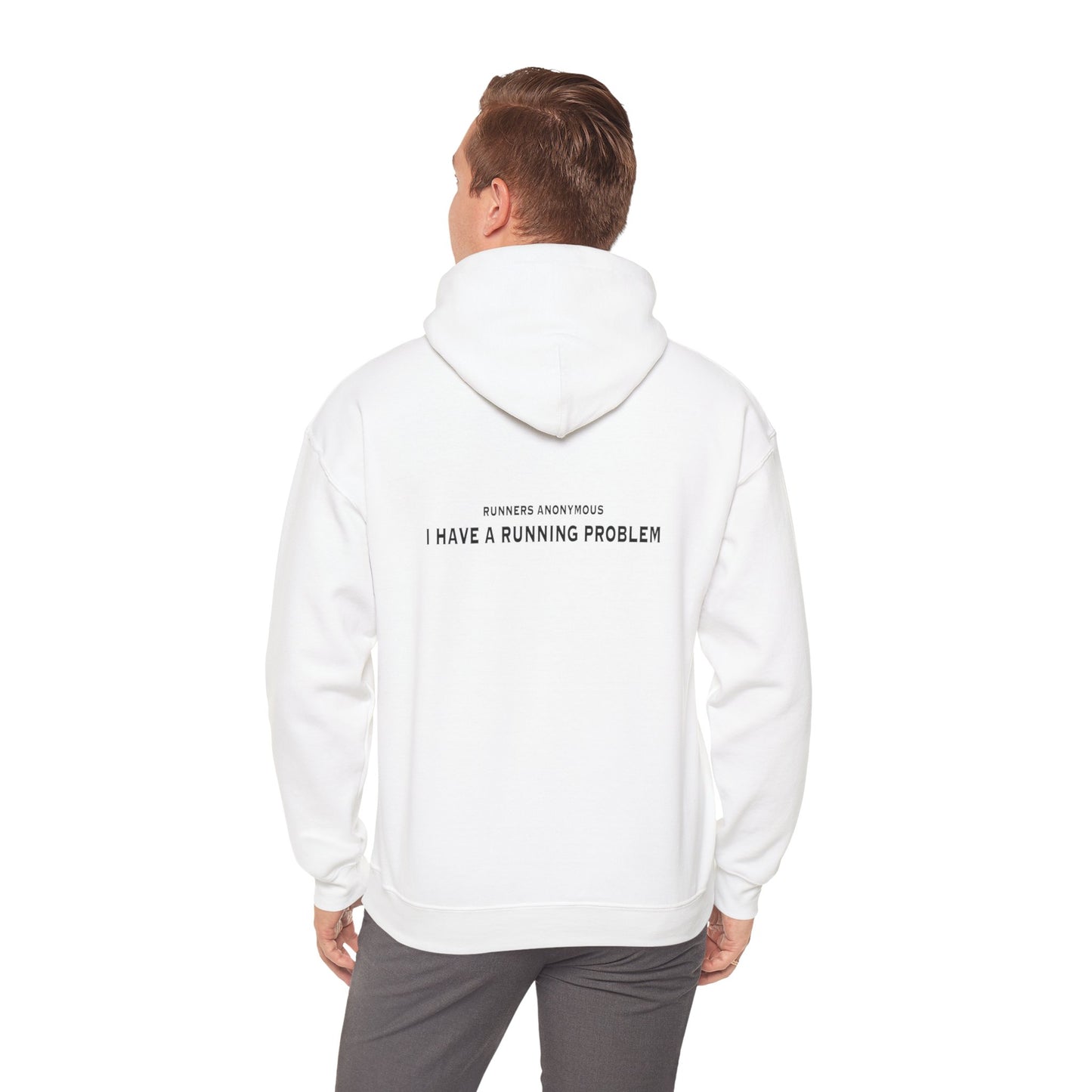 I have a running problem.  Runners anonymous: Unisex Heavy Blend™ Hooded Sweatshirt