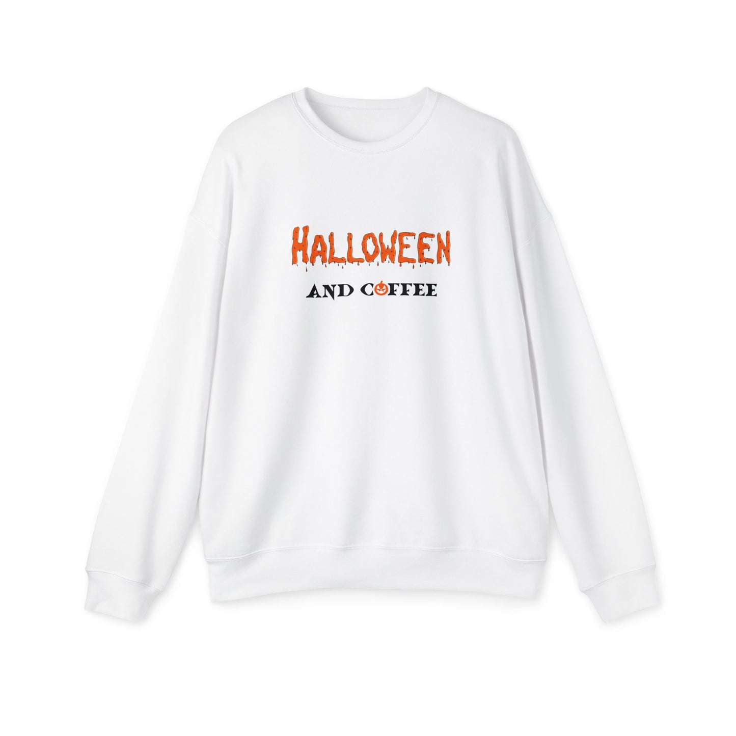 Halloween & Coffee Unisex Drop Shoulder Sweatshirt