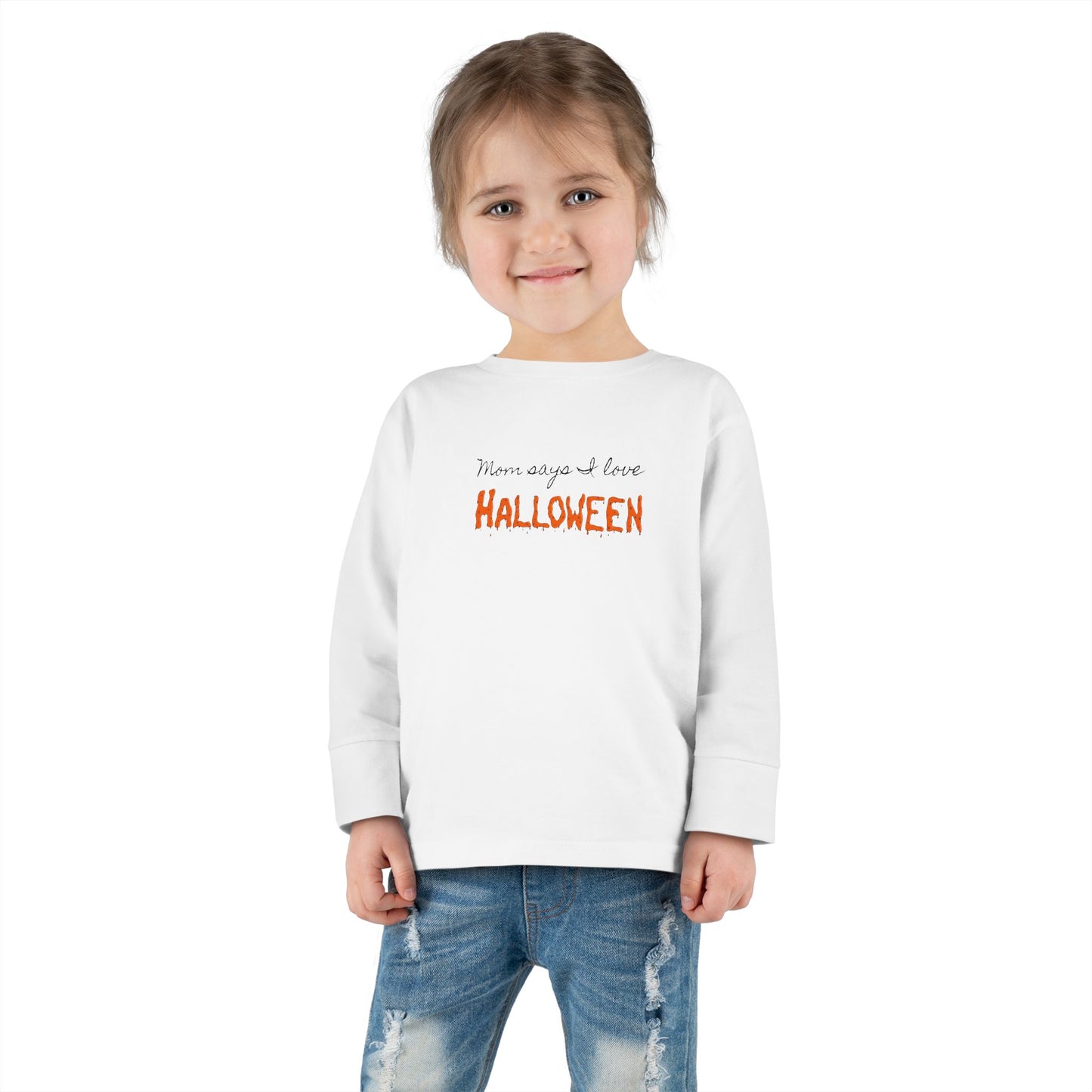 I love Halloween Toddler Long Sleeve Tee