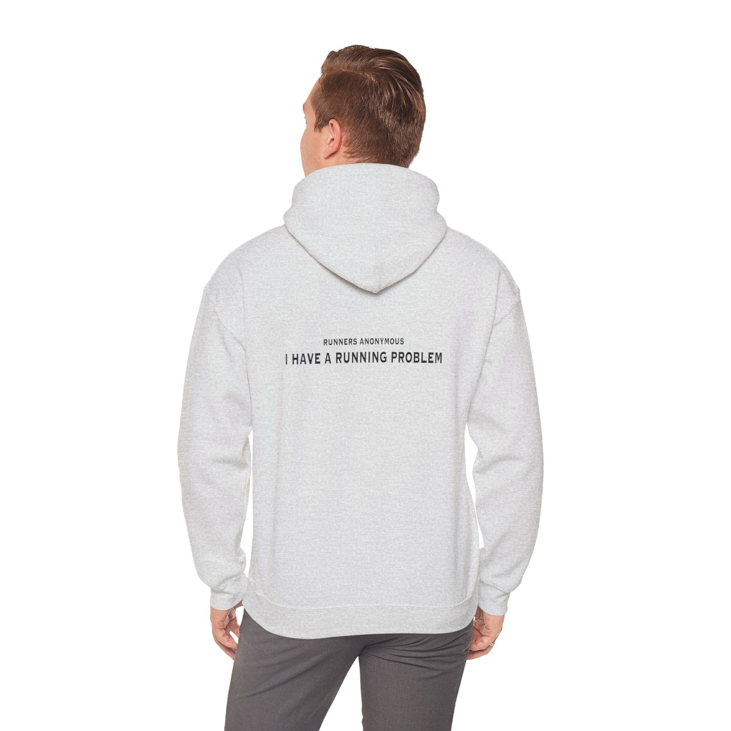 I have a running problem.  Runners anonymous: Unisex Heavy Blend™ Hooded Sweatshirt